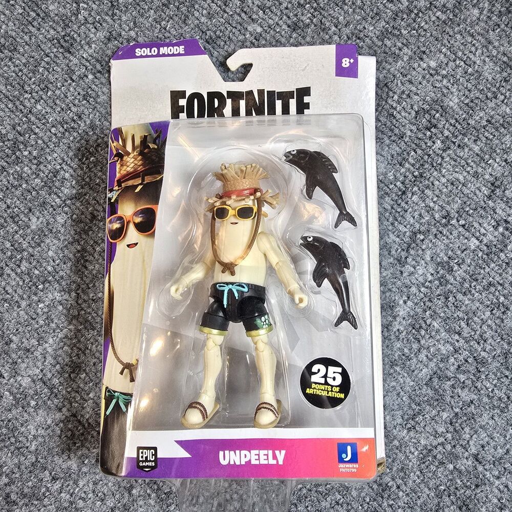 UNPEELY Fortnite SOLO MODE Banana Figure Hat Sunglasses Fish EPIC GAMES 2021 NEW